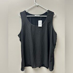Ricki’s Women’s Black Round Neck Tank Top